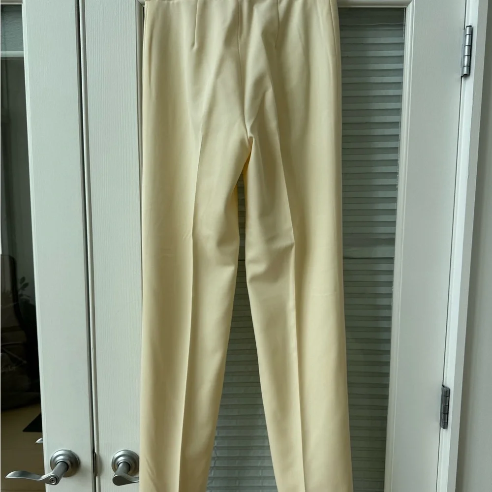 Ralph Lauren Cream Straight-Leg Trousers - Picture 3 of 7